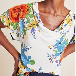 Maeve Clover Silk Blouse Size M NWOT